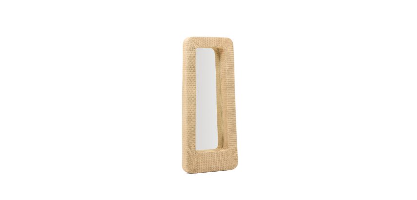 Zilna rattan mirror 58 x 120 cm