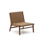 Fauteuil Itani en bois d’acacia et rotin synthétique