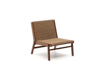 Sessel "Itani" aus Akazienholz und synthetischem Rattan