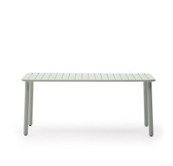 Brai outdoor table in turquoise galvanised steel 180 x 90cm