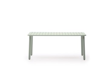 Table d’extérieur Brai en acier galvanisé turquoise 180 x 90 cm