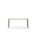 Table d’extérieur Brai en acier galvanisé turquoise 180 x 90 cm