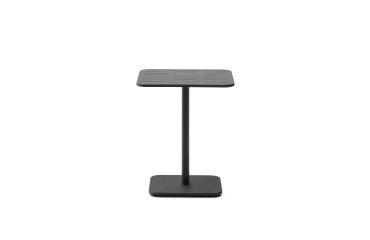 Table d’extérieur Brai en acier galvanisé gris foncé 70 x 70 cm