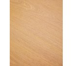 Table ronde Indara en placage de frêne avec finition naturelle Ø110 cm