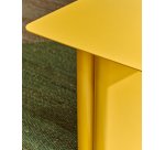 Table d'appoint en fer Arvin jaune 42 x 42 cm