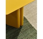 Table d'appoint en fer Arvin jaune 42 x 42 cm