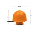 DE_Lampe de table Reig en verre orange