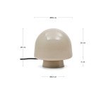 Reig grey glass table lamp