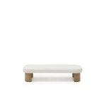 Table basse Labra en ciment et bois d’acacia 140 x 70 cm