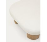 Table basse Labra en ciment et bois d’acacia 140 x 70 cm