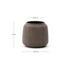 Cache-pot Lira effet terracota Ø 53 cm