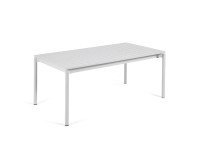 Tavolo allungabile da esterno Zaltana in alluminio grigio chiaro 180 (240) x 100 cm