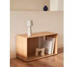 Module étagère format moyen Litto en placage de chêne 67 x 38 cm