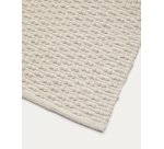 Tapis Mascarell de coton et polyester blanc 160 x 230 cm