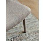 Repose-pieds Inari beige et acier finition peinte beige 60 x 50 cm FSC Mix Credit