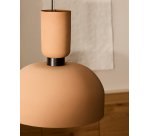 Suspension Nibla en métal effet terre cuite Ø 40 cm