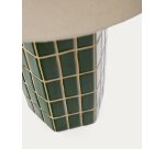 Lampe de table Rue en céramique verte