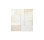 Tableau abstrait Pineda blanc 95 x 95 cm