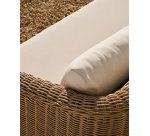 Canapé Meria 3 places en rotin synthétique et pieds en bois d’acacia 208 cm