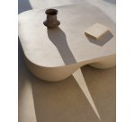 Table basse Colba en polystone 100 x 100 cm