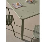 Table d’extérieur Brai en acier galvanisé turquoise 180 x 90 cm