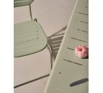 Table d’extérieur Brai en acier galvanisé turquoise 180 x 90 cm