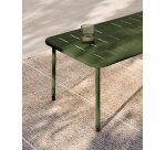 Tavolino da salotto da esterno Zivia in acciaio zincato verde 90 x 50 cm