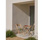 Folding table Dandara in acacia wood 66 x 66cm