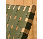 Fauteuil pliable Chabeli bois d'acacia et corde verte