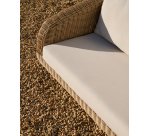 Canapé Meria 3 places en rotin synthétique et pieds en bois d’acacia 208 cm