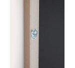 Tableau abstrait Durkan en papier recyclé vert 100 x 70 cm