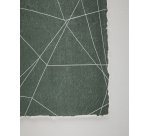 Tableau abstrait Durkan en papier recyclé vert 100 x 70 cm