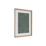 Tableau abstrait Durkan en papier recyclé vert 100 x 70 cm