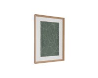 Tableau abstrait Durkan en papier recyclé vert 100 x 70 cm