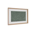 Tableau abstrait Durkan en papier recyclé vert 100 x 70 cm