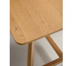 Table Idun en placage et bois de chêne avec finition ton naturel FSC Mix Credit 220 x 100 cm