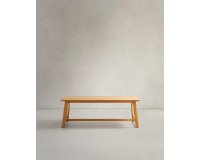 <table>Table Idun in oak veneer and wood with natural finish 220 x 100 cm</table>