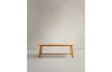 Idun table made of veneer and solid oak wood with natural tone finish FSC Mix Credit 220x100cm