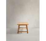 Table Idun en placage et bois de chêne avec finition ton naturel FSC Mix Credit 220 x 100 cm