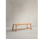 Table Idun en placage et bois de chêne avec finition ton naturel FSC Mix Credit 220 x 100 cm