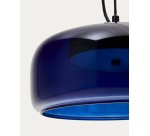 Plafonnier Reig en verre bleu Ø 38 cm