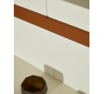 Plafonnier Boadella en aluminium finition peinte terracota