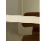 Plafonnier Boadella en aluminium finition peinte beige