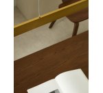 Plafonnier Boadella en aluminium finition peinte dorée