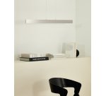 Plafonnier Boadella en aluminium finition peinte argent brossé