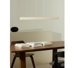 Plafonnier Boadella en aluminium finition peinte beige