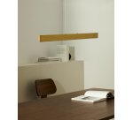 Plafonnier Boadella en aluminium finition peinte dorée