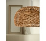 Abat-jour pour suspension Isora en rotin avec finition ton naturel Ø 60 cm