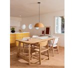 Suspension Nibla en métal effet terre cuite Ø 46 cm