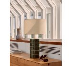 Lampe de table Rue en céramique verte